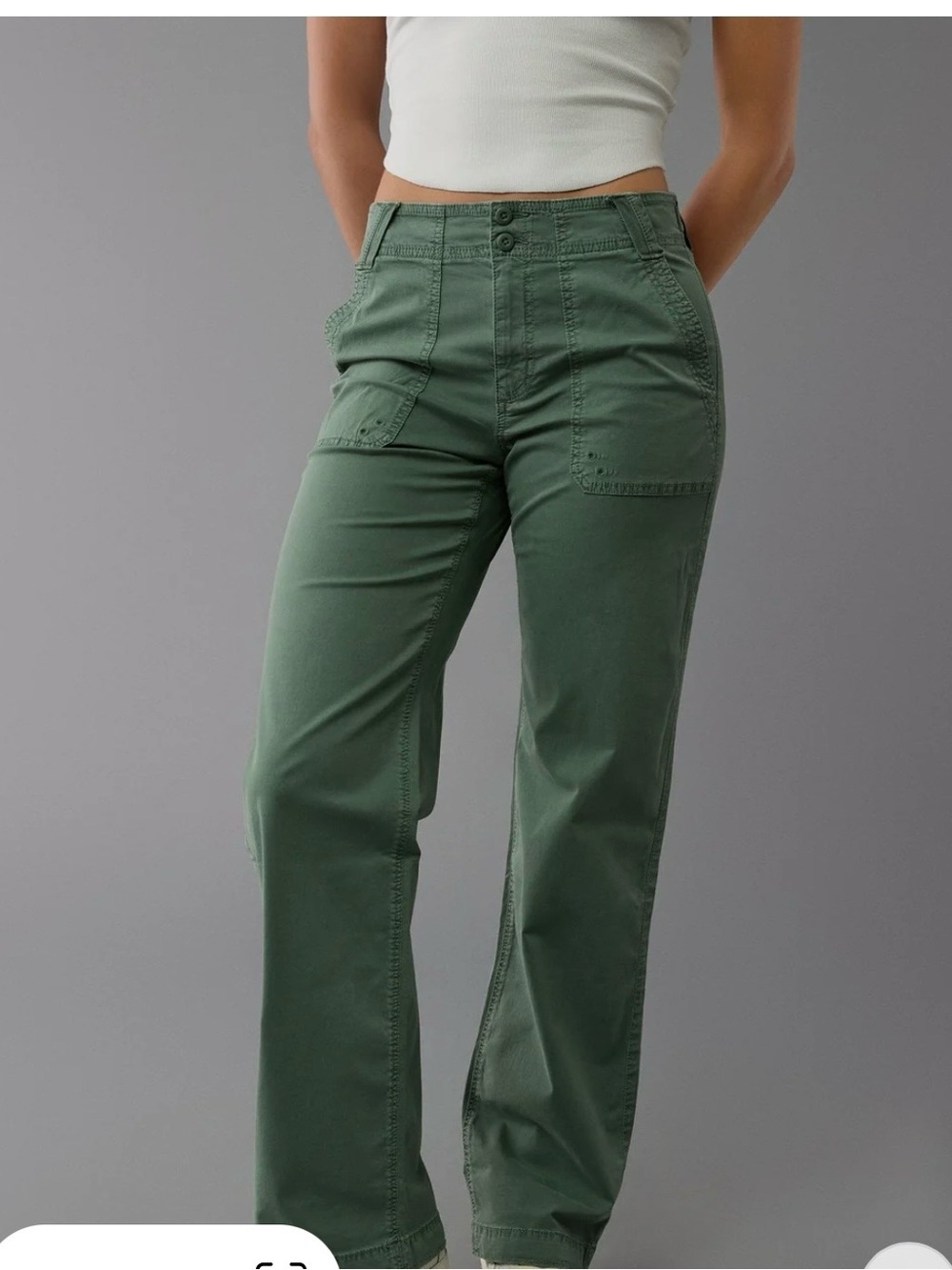 AE Stretch High-Waisted Utility Stovepipe Pants